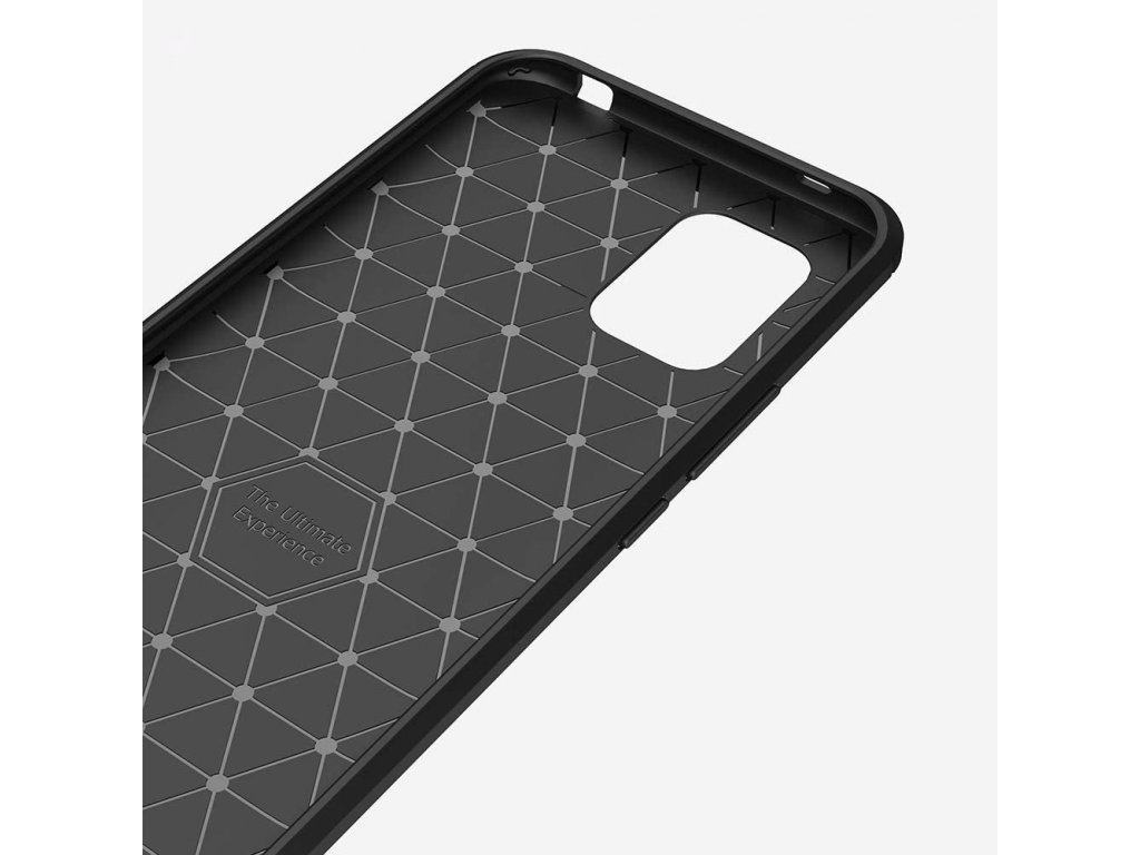 Carbon Case elastické pouzdro Xiaomi Mi 10 Lite černé