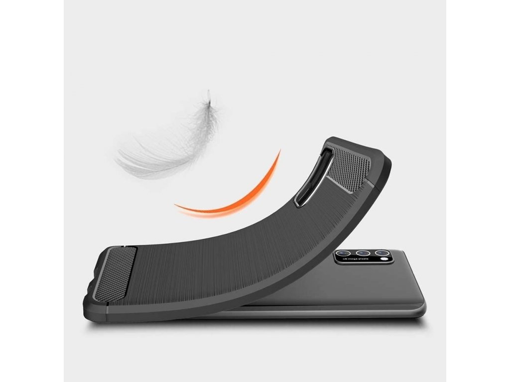 Carbon Case elastické pouzdro Xiaomi Poco M3 czarny