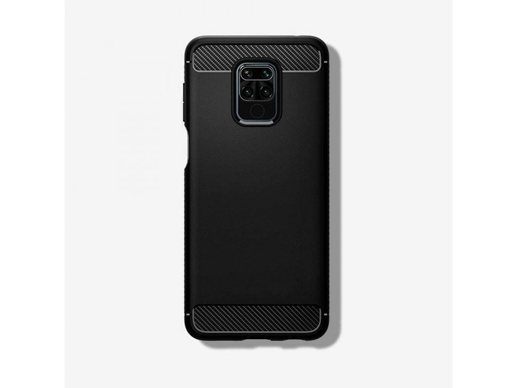 Carbon Case elastické pouzdro Xiaomi Redmi 10X 4G / Xiaomi Redmi Note 9 černé