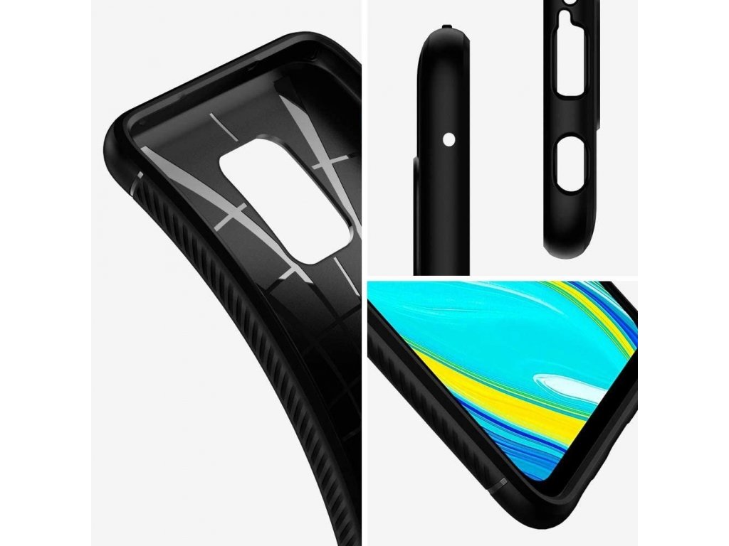 Carbon Case elastické pouzdro Xiaomi Redmi 10X 4G / Xiaomi Redmi Note 9 modré