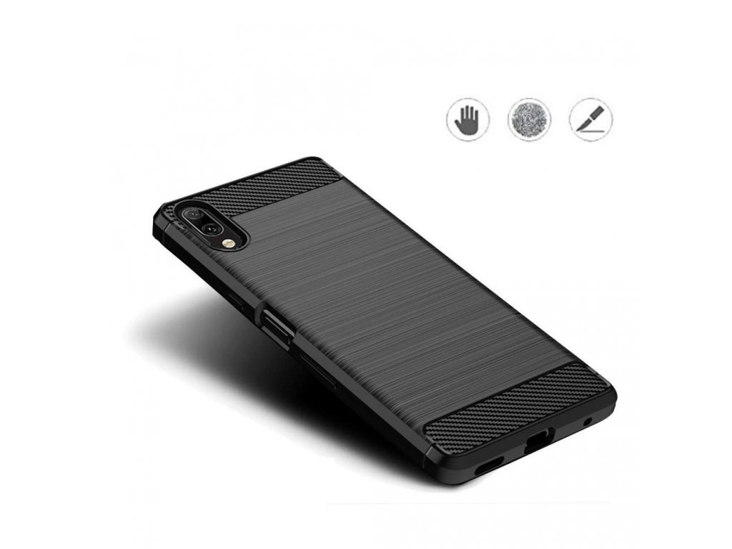 Carbon Case elastické pouzdro Xiaomi Redmi 7A černé