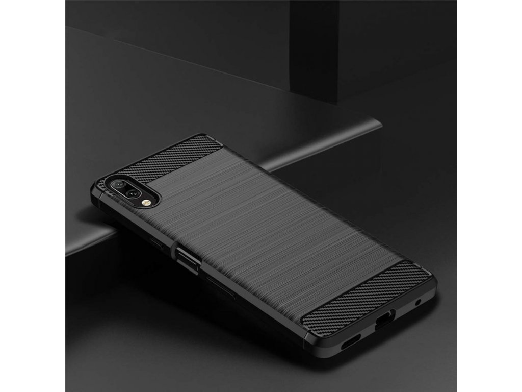 Carbon Case elastické pouzdro Xiaomi Redmi 7A černé