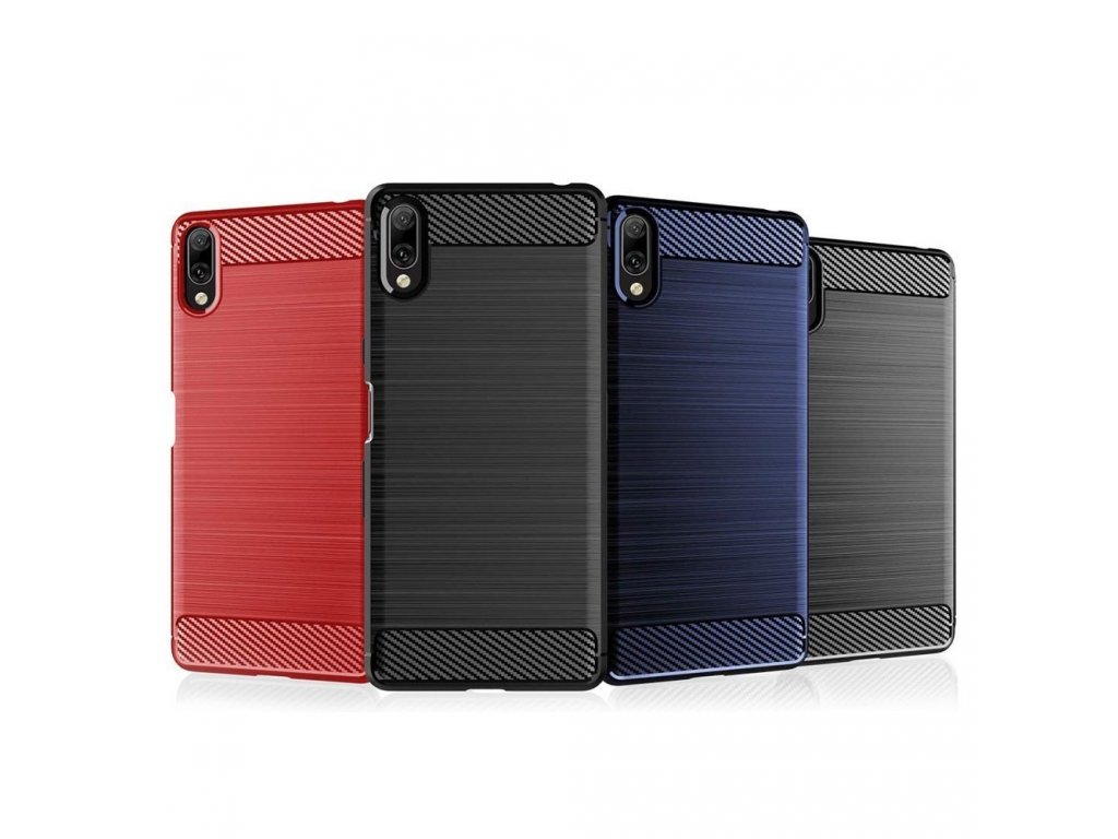 Carbon Case elastické pouzdro Xiaomi Redmi 7A černé