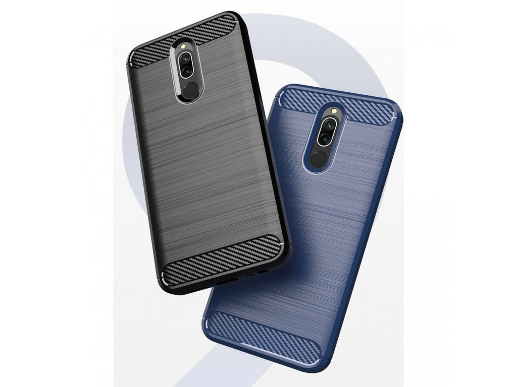 Carbon Case elastické pouzdro Xiaomi Redmi 8 černé