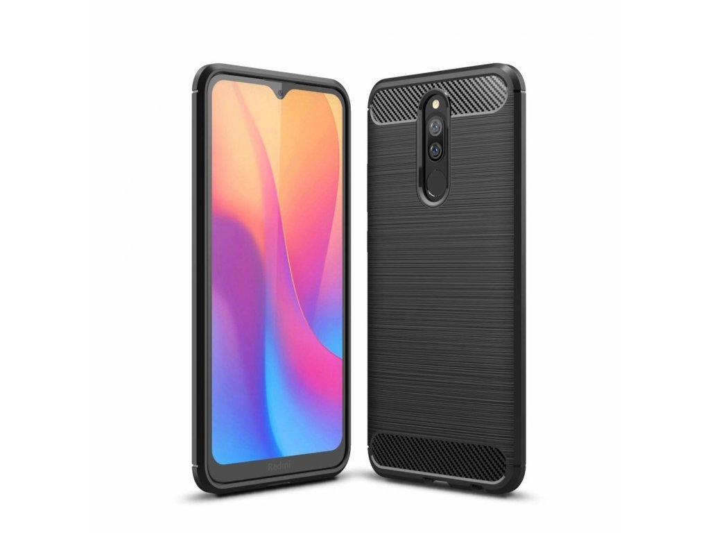 Carbon Case elastické pouzdro Xiaomi Redmi 8A černé