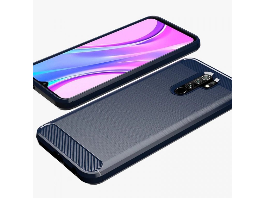 Carbon Case elastické pouzdro Xiaomi Redmi 9 černé