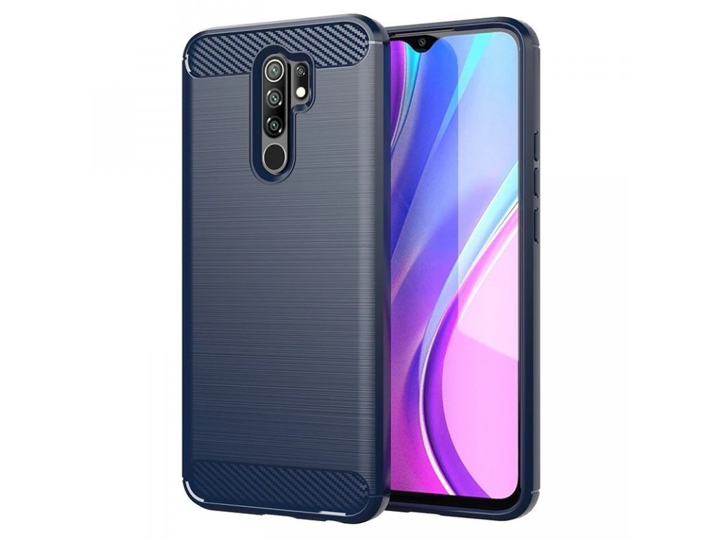 Carbon Case elastické pouzdro Xiaomi Redmi 9 modré