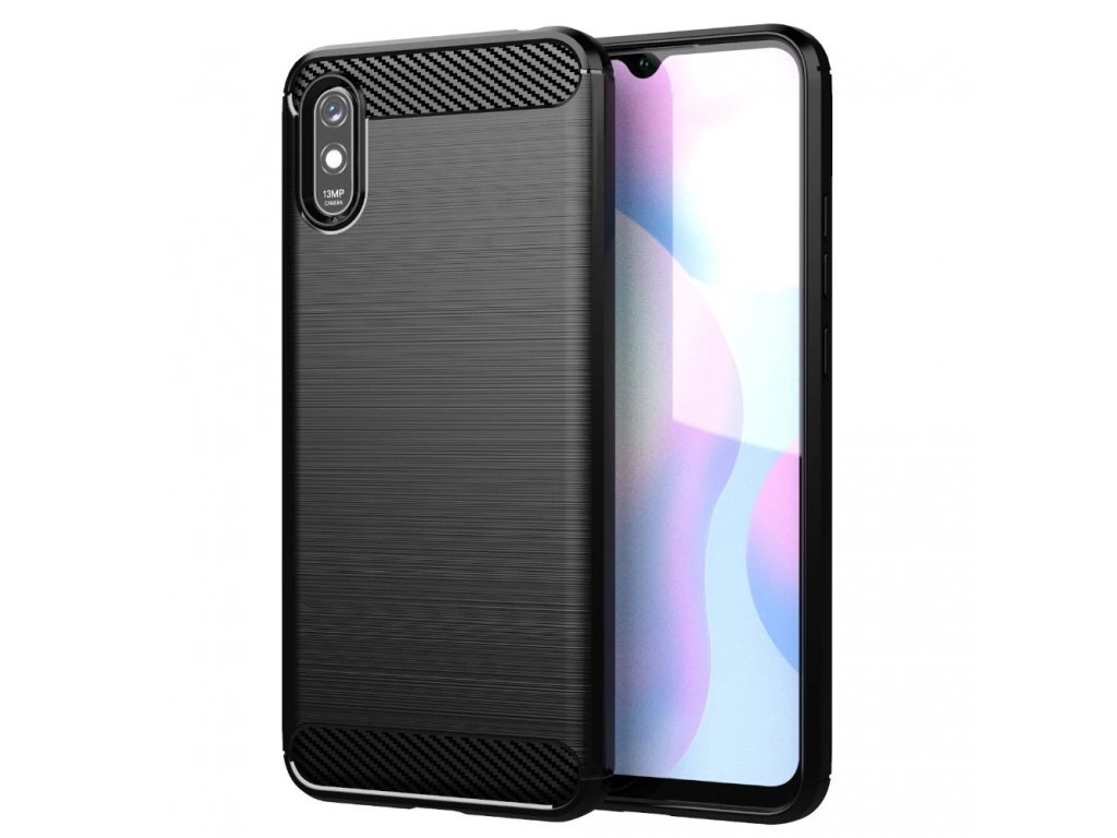 Carbon Case elastické pouzdro Xiaomi Redmi 9A černé