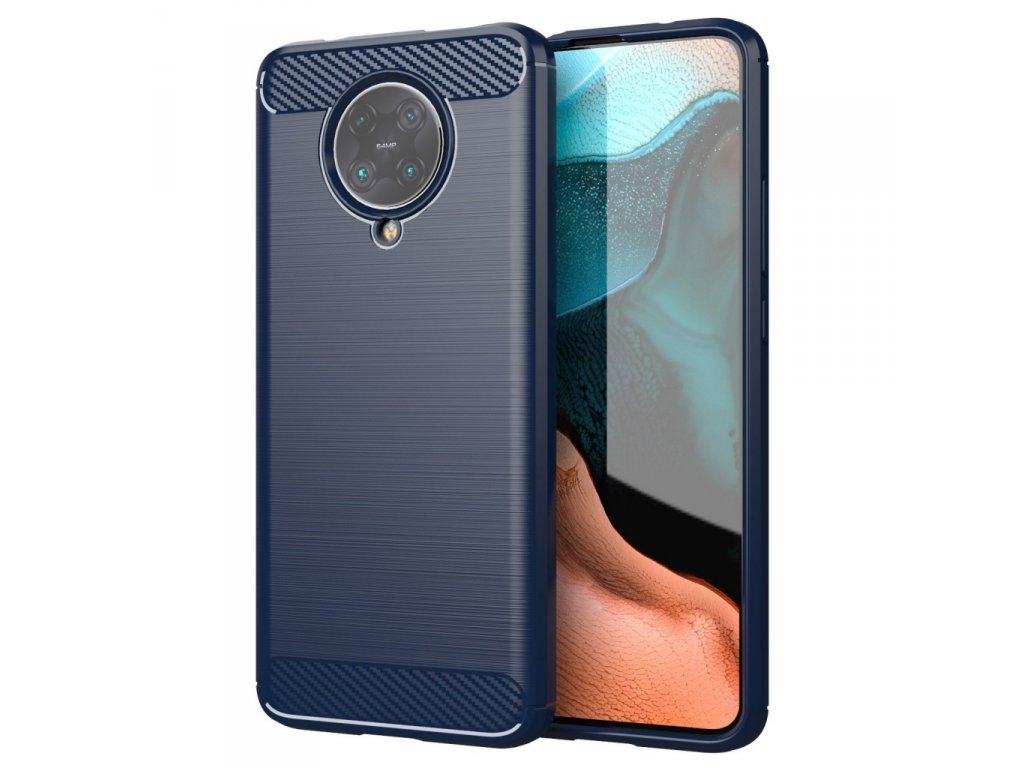 Carbon Case elastické pouzdro Xiaomi Redmi K30 Pro / Poco F2 Pro modré