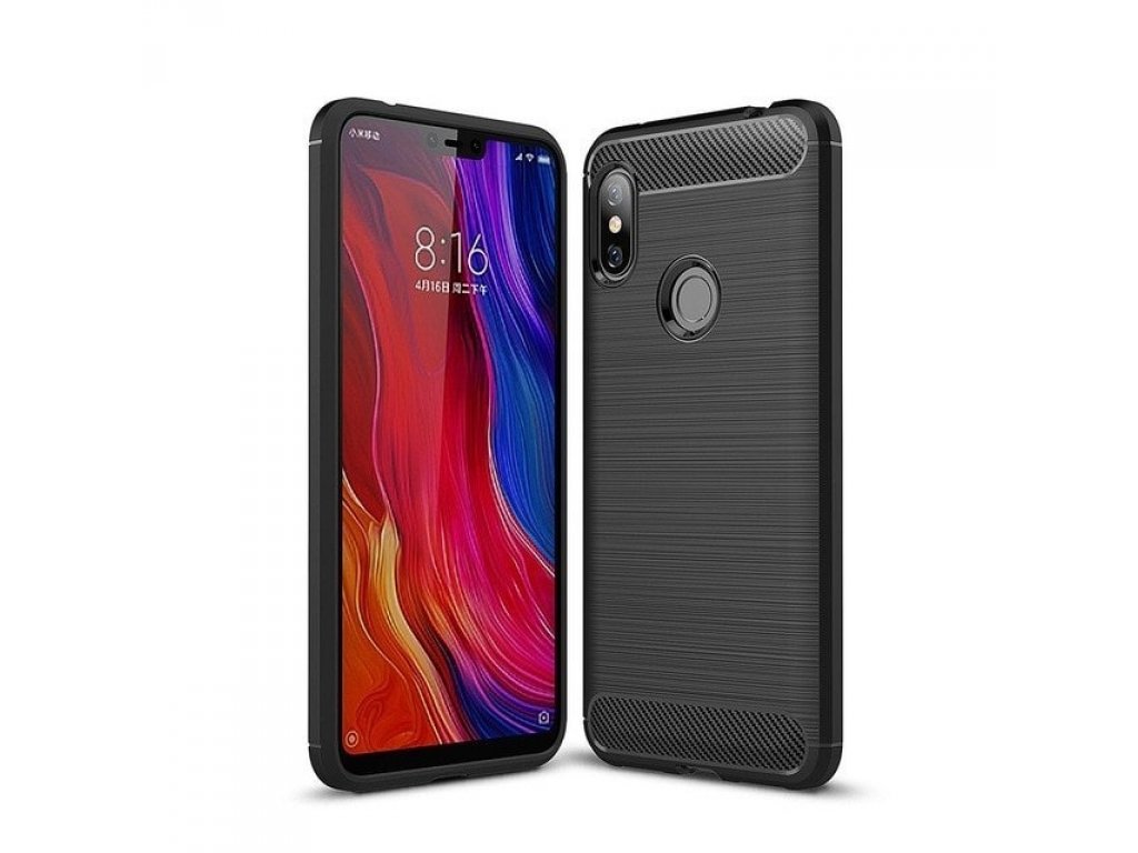 Carbon Case elastické pouzdro Xiaomi Redmi Note 6 Pro černé