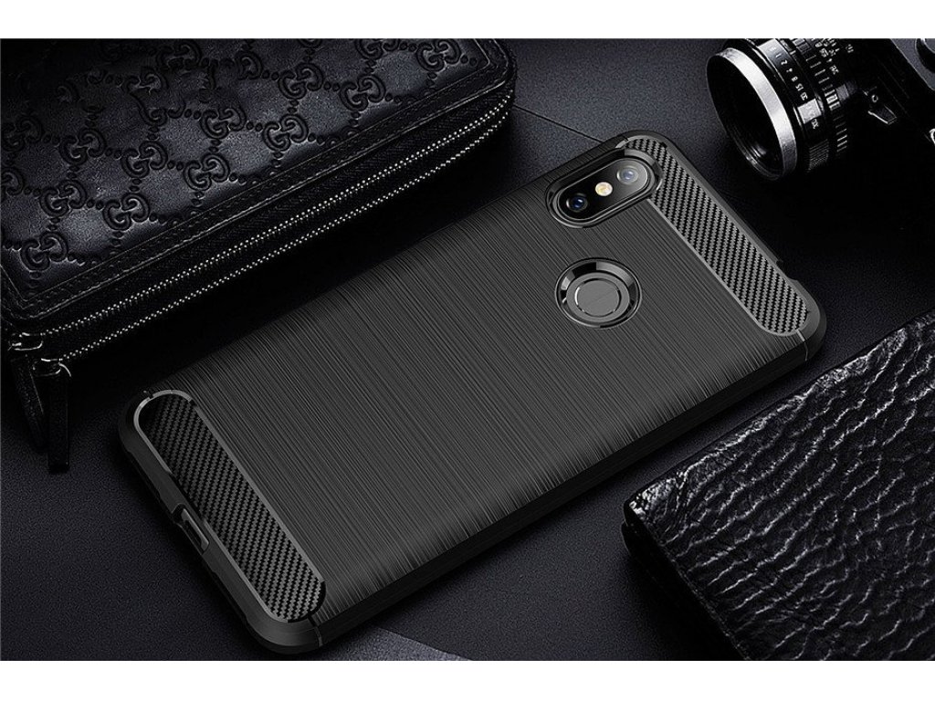 Carbon Case elastické pouzdro Xiaomi Redmi Note 6 Pro černé