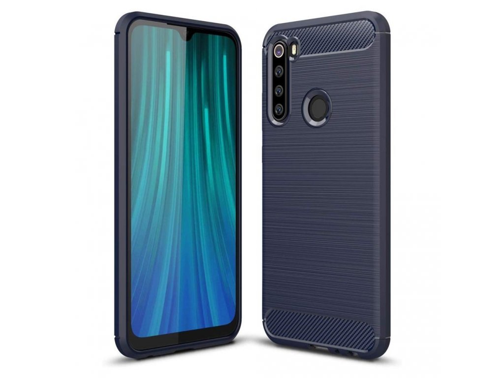 Carbon Case elastické pouzdro Xiaomi Redmi Note 8 modré