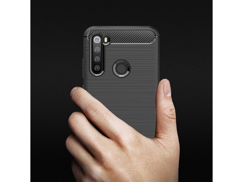 Carbon Case elastické pouzdro Xiaomi Redmi Note 8 modré