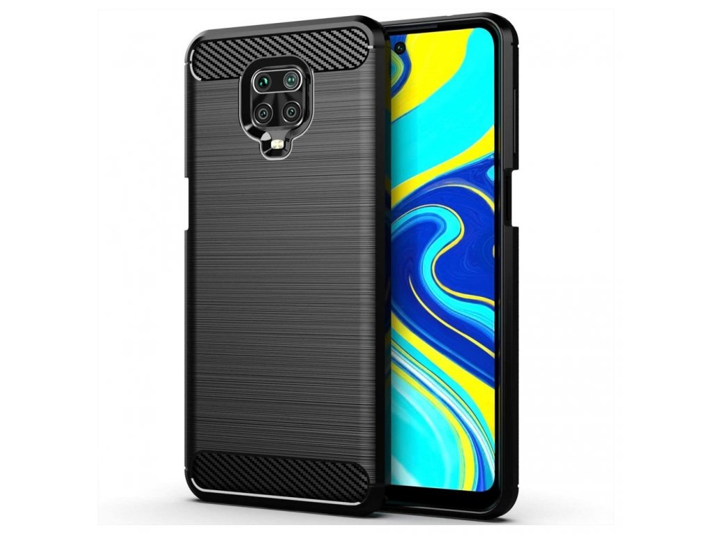 Carbon Case elastické pouzdro Xiaomi Redmi Note 9 Pro / Redmi Note 9S černé