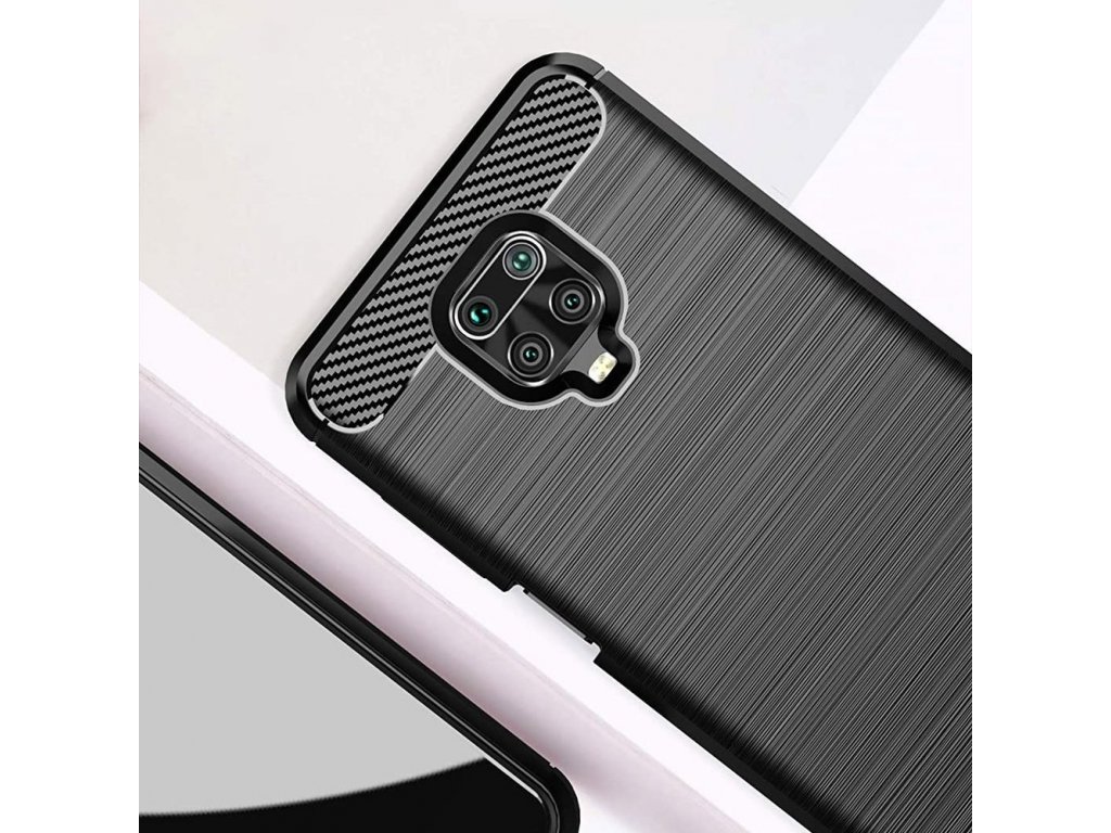 Carbon Case elastické pouzdro Xiaomi Redmi Note 9 Pro / Redmi Note 9S černé