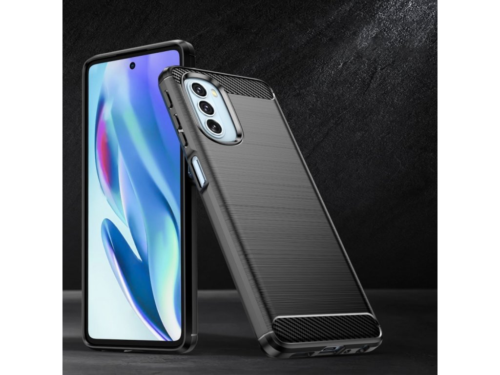 Karbonové flexibilní pouzdro pro Motorola Moto G51 5G - černé