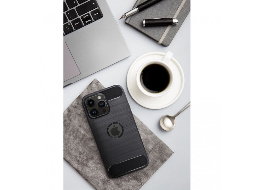 CARBON Case for IPHONE 15 PLUS black