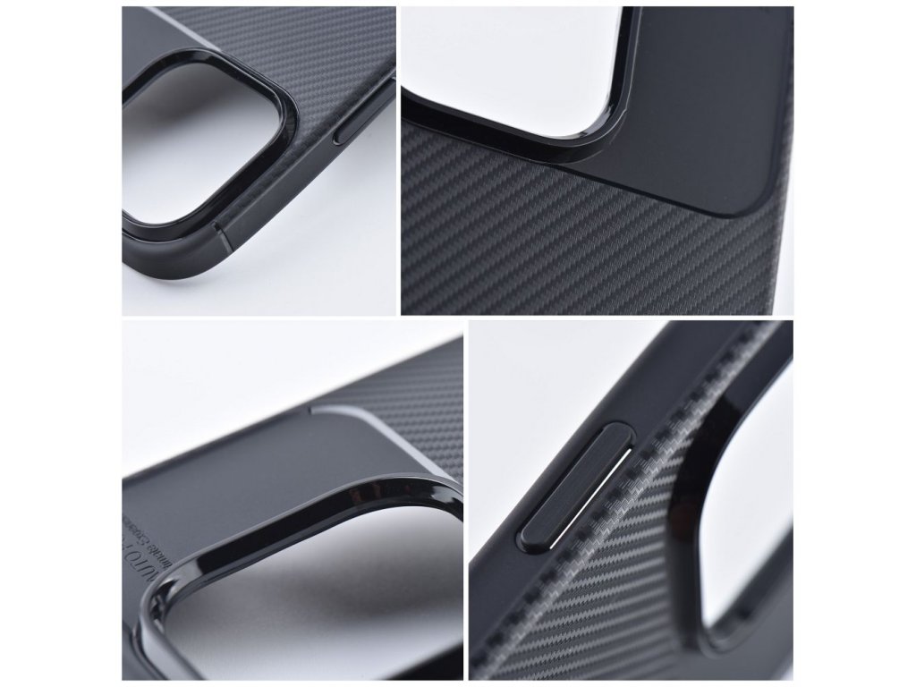 Pouzdro CARBON PREMIUM pro IPHONE 155 - černé