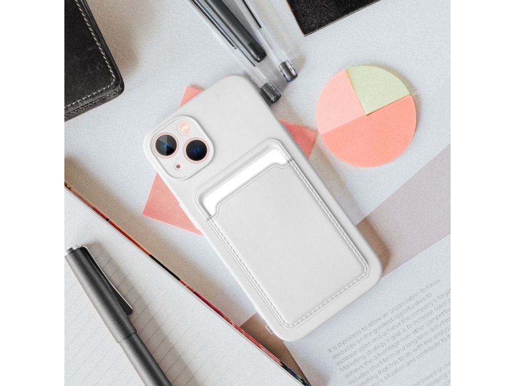 CARD Case for IPHONE 15 PLUS white