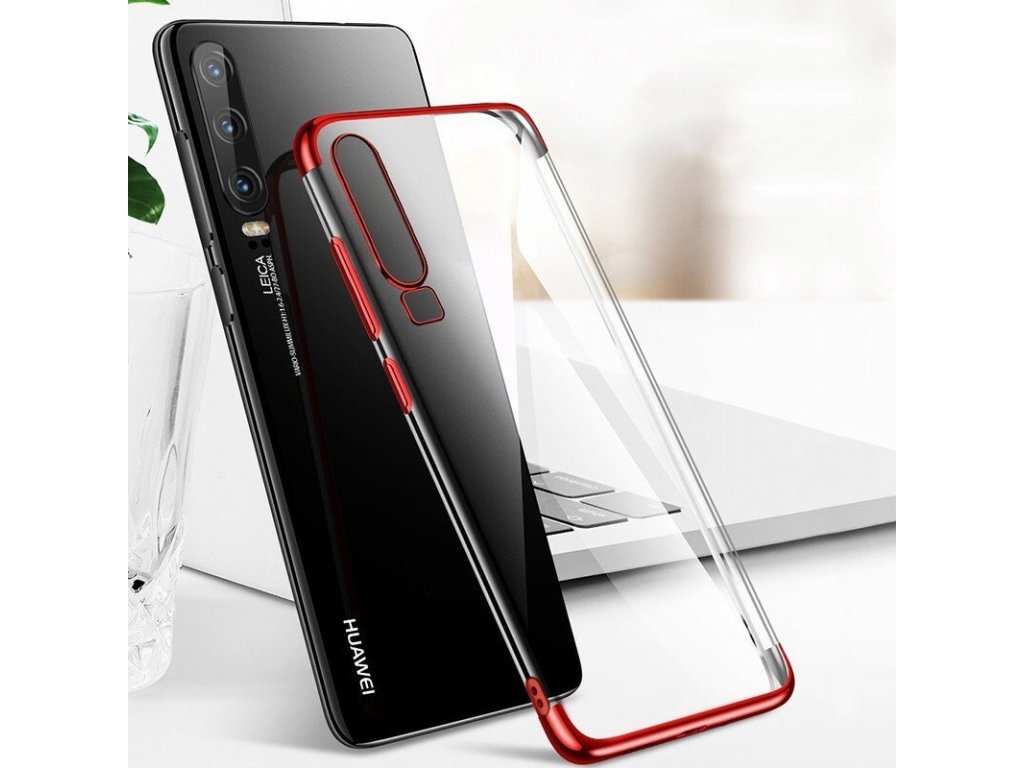 Clear Color case gelové pouzdro s metalickým rámem Huawei P Smart Pro / Huawei Y9s černé