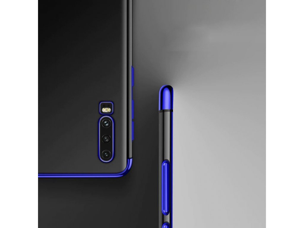 Clear Color case gelové pouzdro s metalickým rámem Huawei P Smart Pro / Huawei Y9s černé