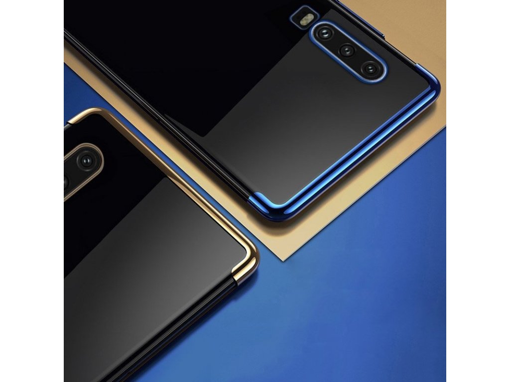 Clear Color case gelové pouzdro s metalickým rámem Huawei P Smart Pro / Huawei Y9s červené