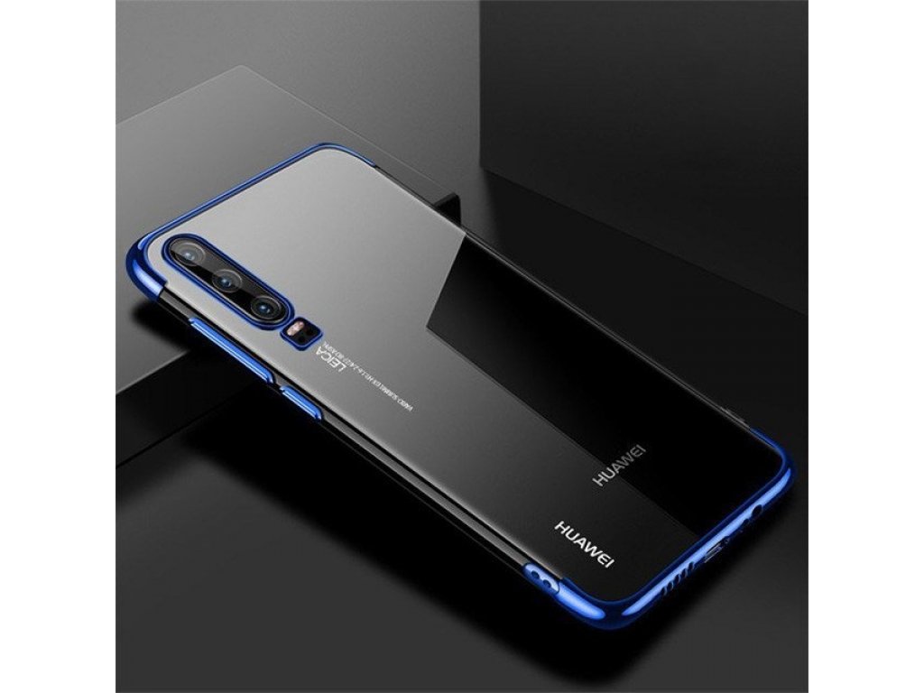 Clear Color case gelové pouzdro s metalickým rámem Huawei P Smart Pro / Huawei Y9s modré