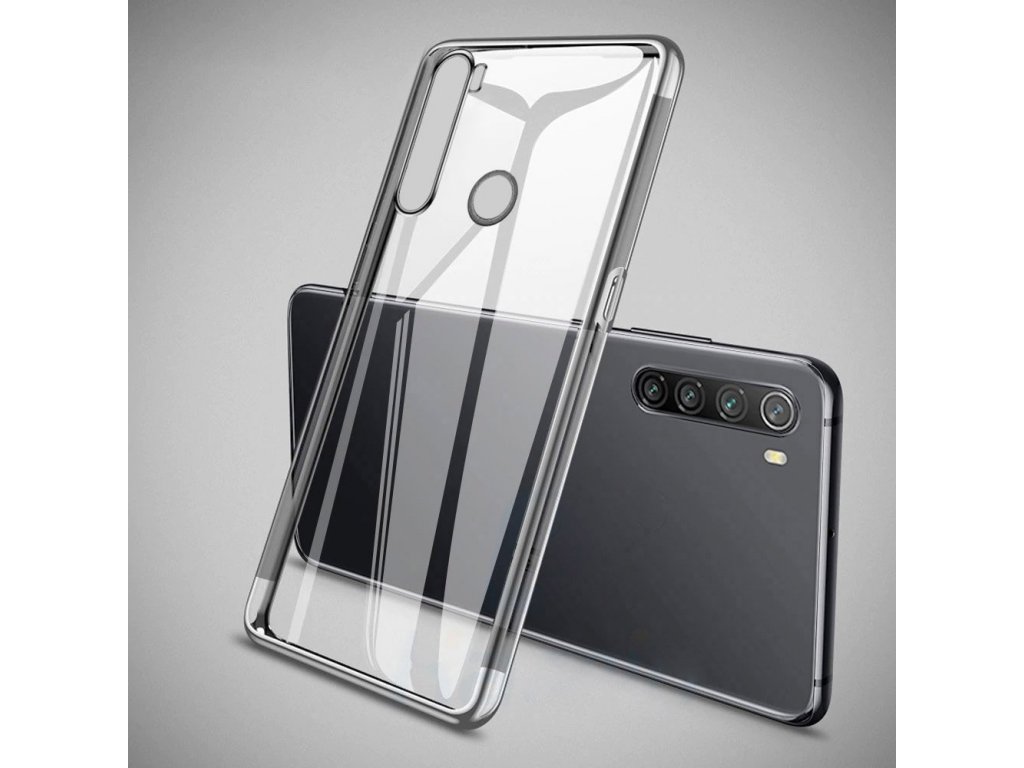 Clear Color case gelové pouzdro s metalickým rámem Huawei P40 modré