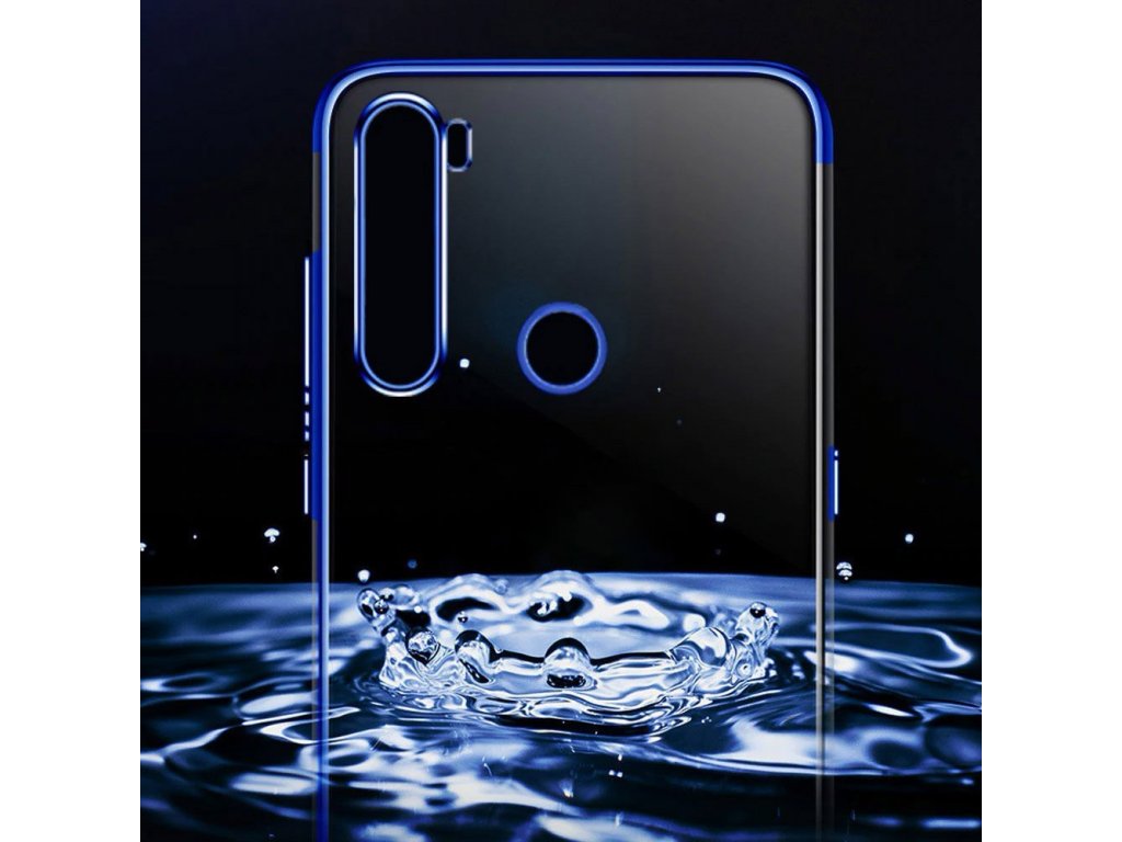 Clear Color case gelové pouzdro s metalickým rámem Motorola G8 Plus černé