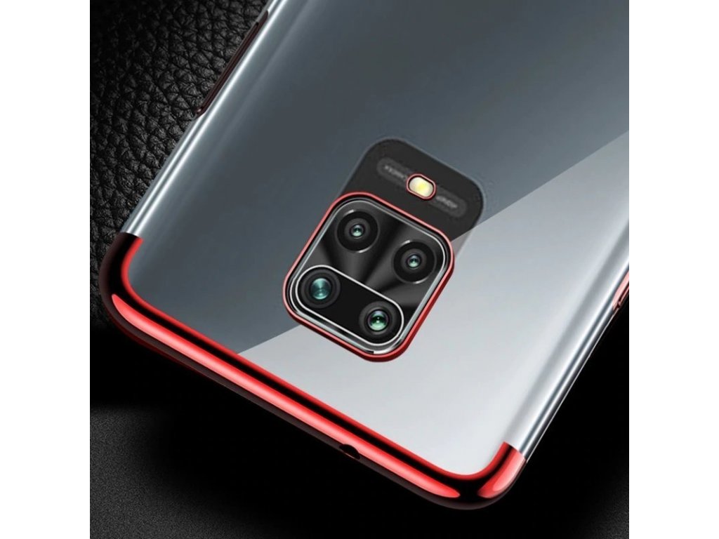 Clear Color case gelové pouzdro s metalickým rámem Xiaomi Redmi 10X 4G / Xiaomi Redmi Note 9 černé