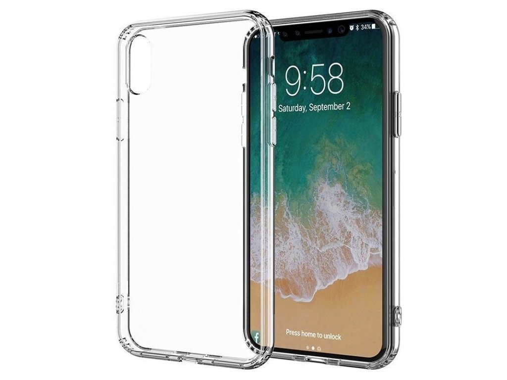 Clear Cover - Pouzdro iPhone Xs Max (průsvitné)