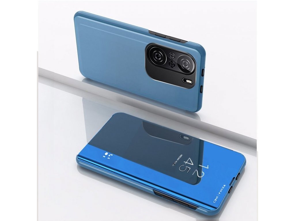 Clear View Case flipové pouzdro Xiaomi Redmi K40 Pro+ / K40 Pro / K40 / Poco F3 modré