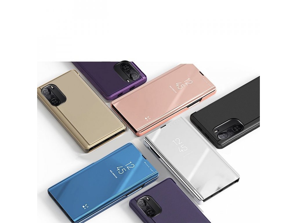 Clear View Case flipové pouzdro Xiaomi Redmi K40 Pro+ / K40 Pro / K40 / Poco F3 modré