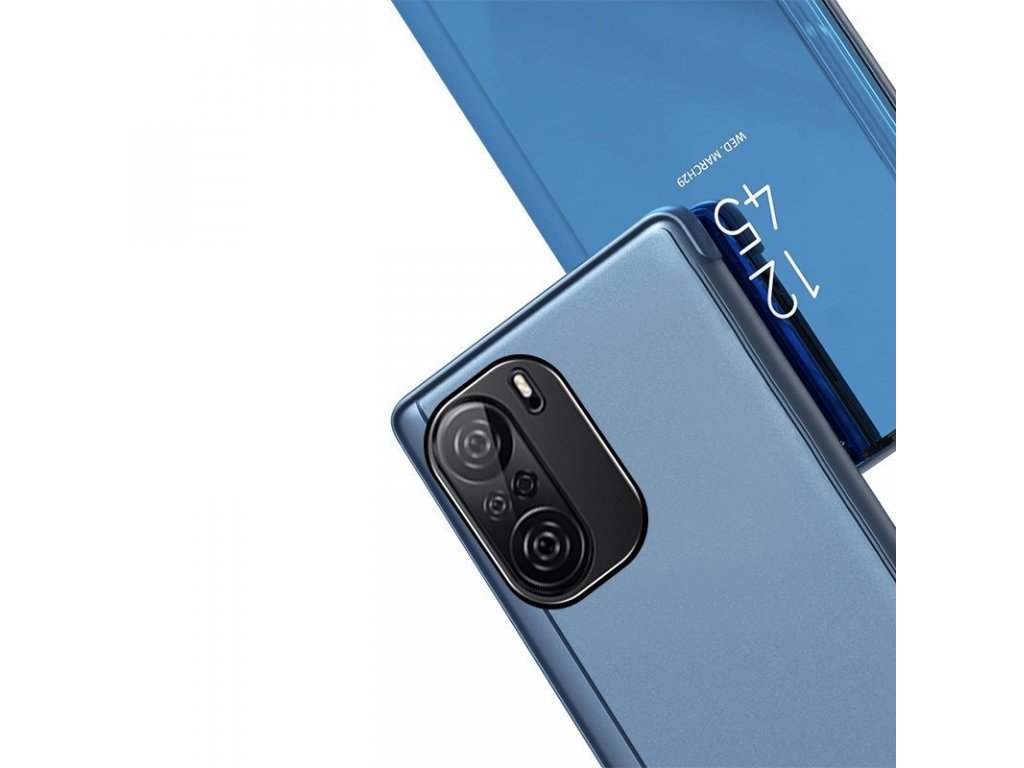 Clear View Case flipové pouzdro Xiaomi Redmi K40 Pro+ / K40 Pro / K40 / Poco F3 modré