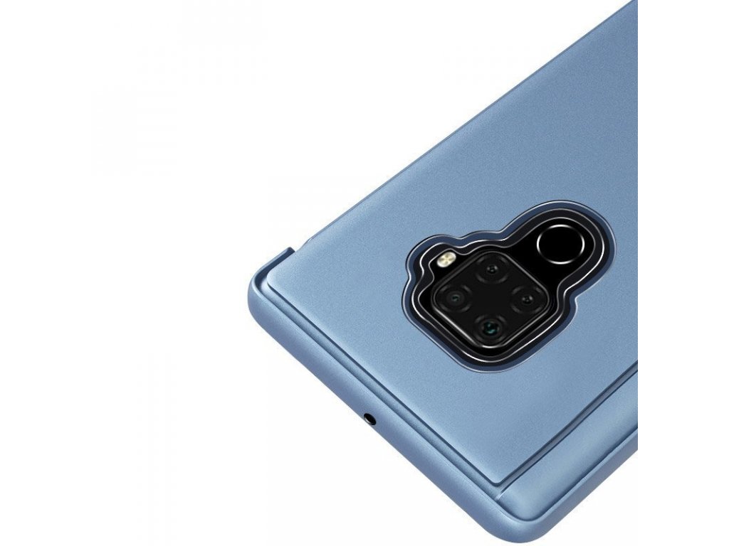 Clear View Case pouzdro s klapkou Huawei Mate 30 Lite modré