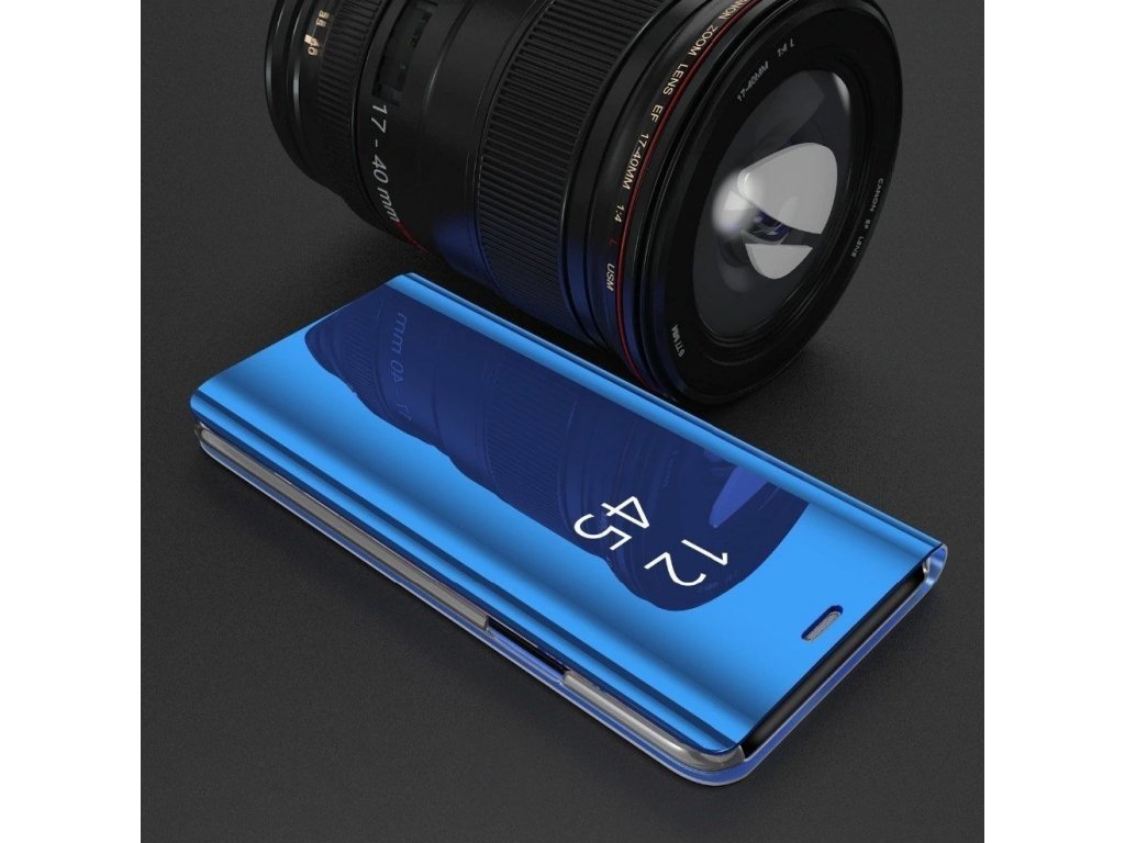 Clear View Case pouzdro s klapkou Huawei P40 Lite / Nova 7i / Nova 6 SE černé