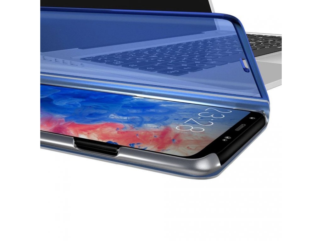 Clear View Case pouzdro s klapkou Huawei P40 Lite / Nova 7i / Nova 6 SE růžové