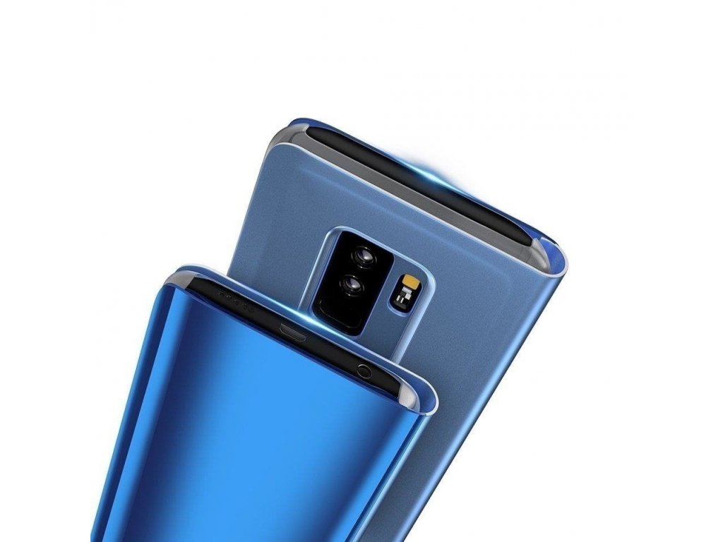 Clear View Case pouzdro s klapkou Huawei Y5 2019 růžové