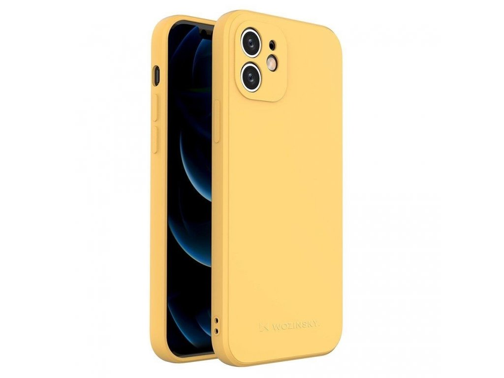 Color Case silikonové pružné odolné pouzdro pro iPhone XS Max žluté