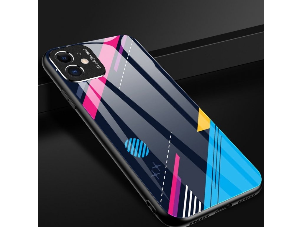 Color Glass Case pouzdro z tvrzeného skla s clonou na kameru Xiaomi Redmi Note 9 Pro / Redmi Note 9S vzorek 3