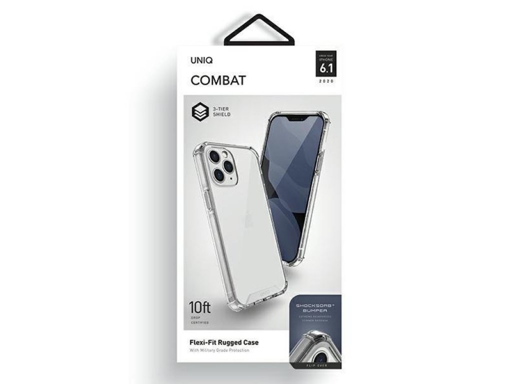 Combat pouzdro iPhone 12 Pro / iPhone 12 průsvitné