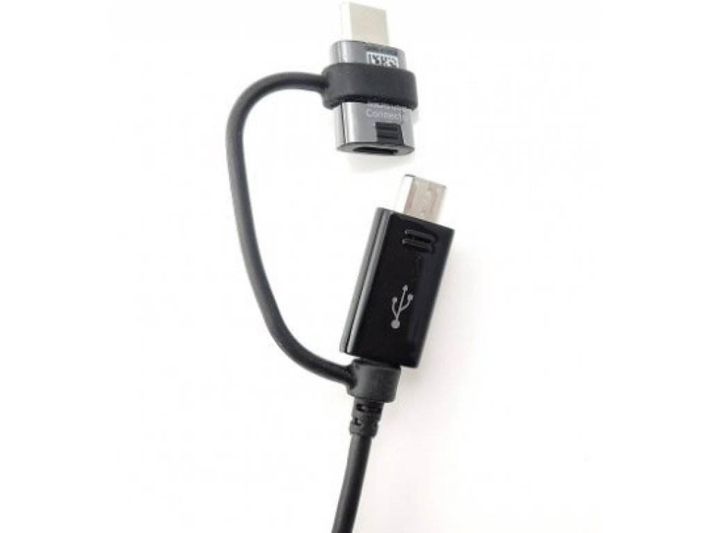 Combo Type C/microUSB Datový Kabel černý (Bulk)