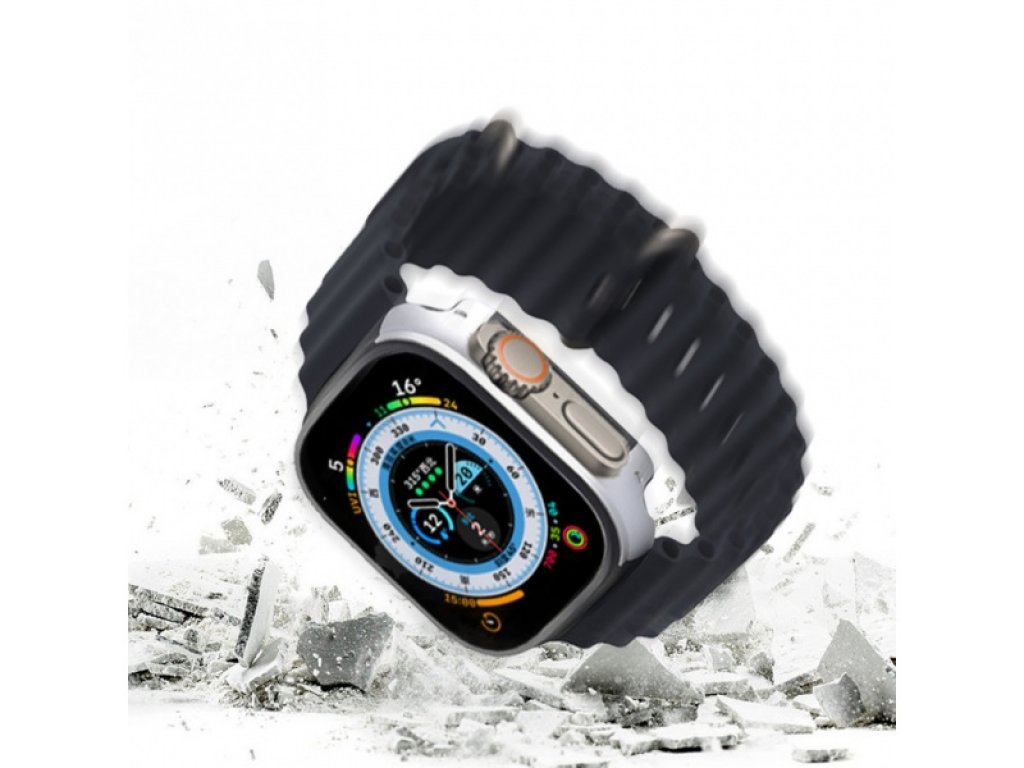 COTECi celoplošné ochranné hliníkové pouzdro pro Apple Watch Ultra 49mm titanová