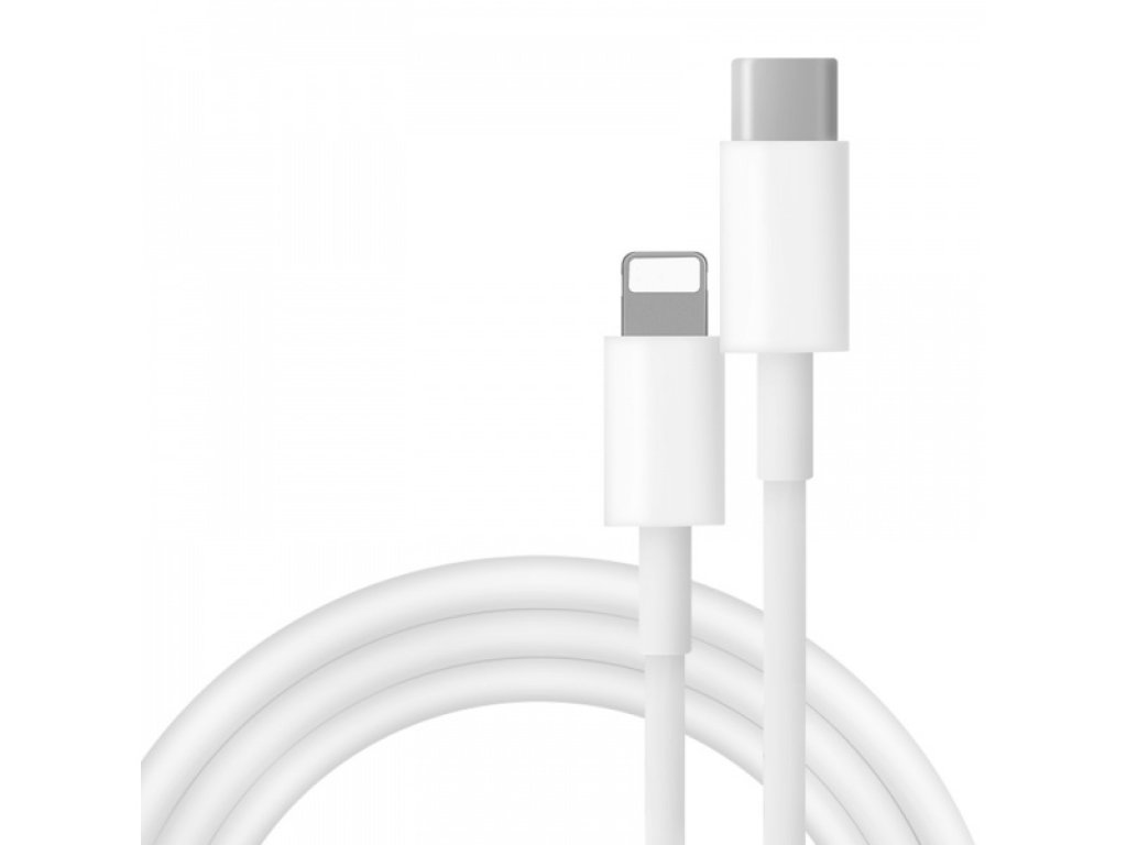 COTECi nabíjecí / datový kabel 1:1 PD USB-C / Lightning 1m bílá