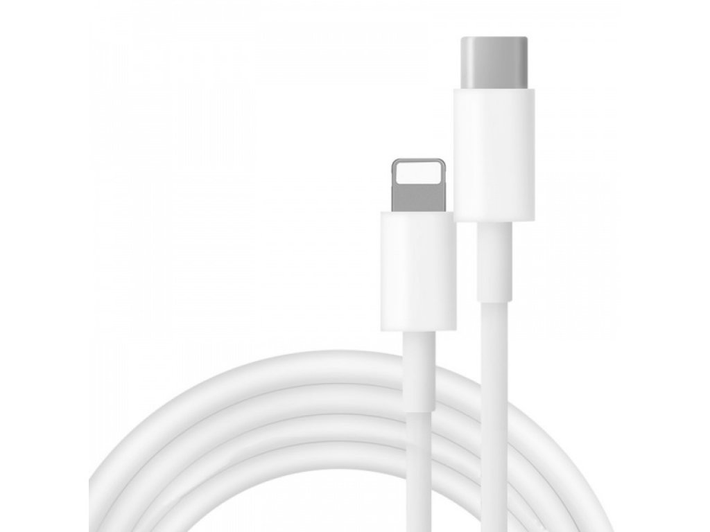 COTECi nabíjecí / datový kabel 1:1 PD USB-C / Lightning 1m bílá