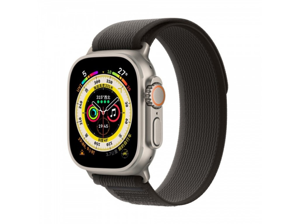 COTECi W97 Ultra Wild Trail řemínek pro Apple Watch 42/44/45/49mm černo-šedá