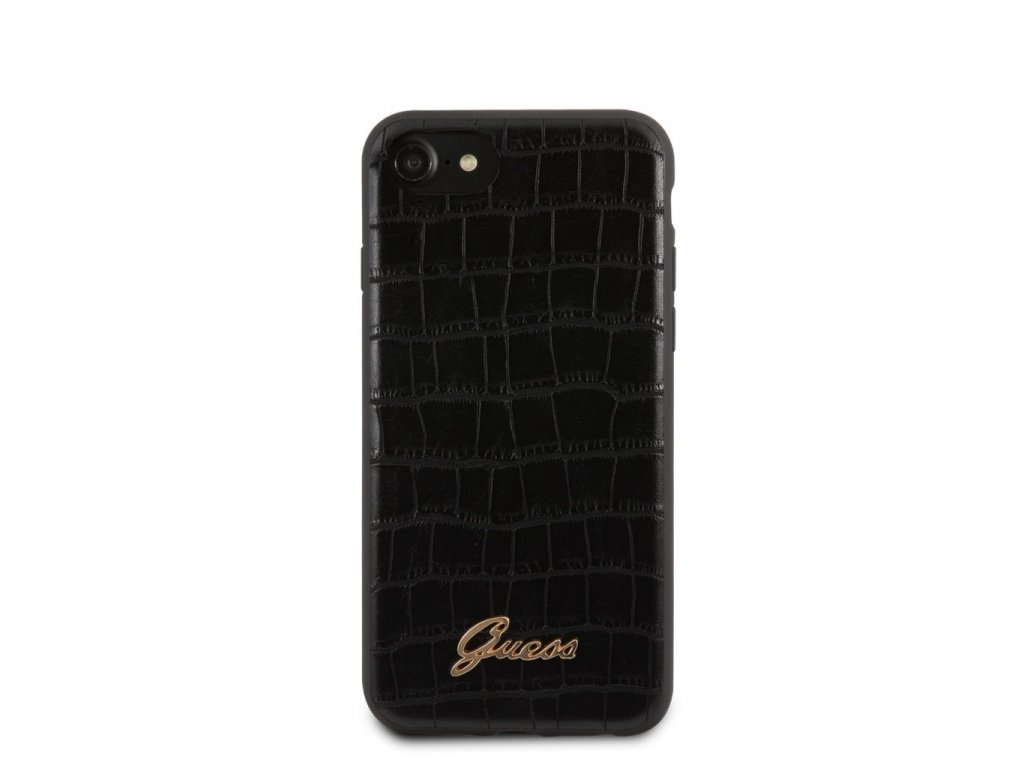 Croco Pouzdro pro iPhone 8 / SE 2020 černé (EU Blister)