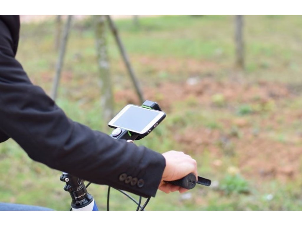 Cyklistický držák na telefon na řídítka se zabudovaným kompasem černý