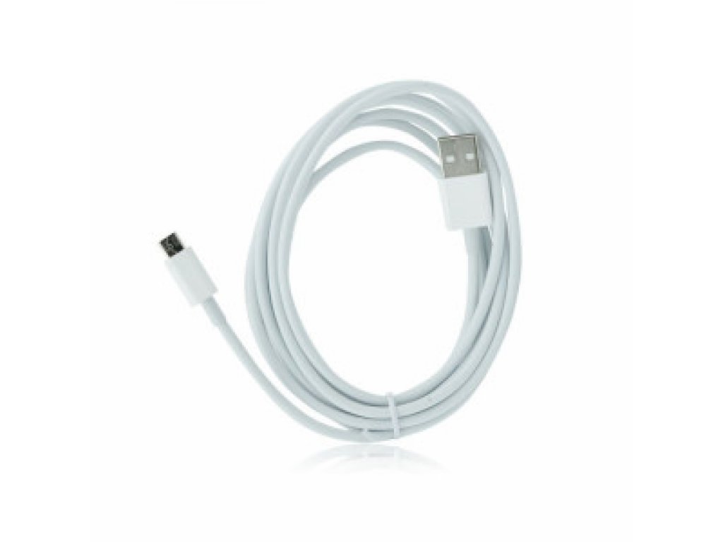 Datový kabel micro usb 3m - bílý