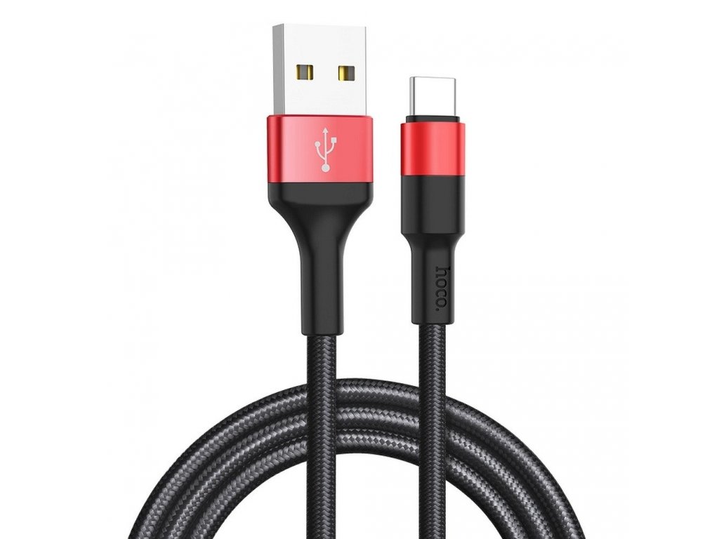 Datový kabel USB-C Xpress X26 černý/červený 1 m